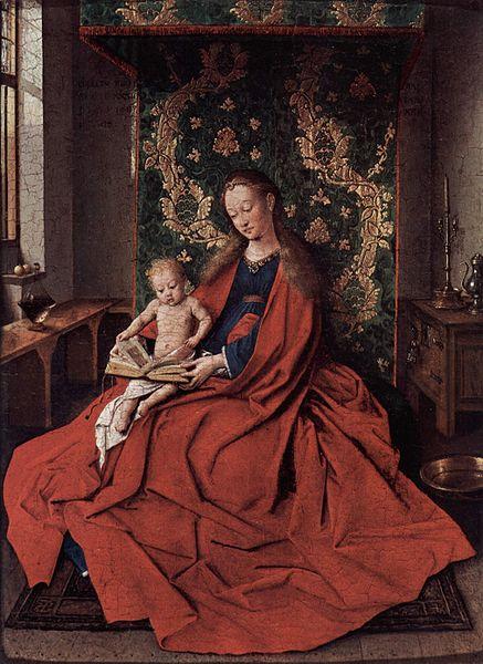 Jan Van Eyck Madonna mit dem lesenden Kinde